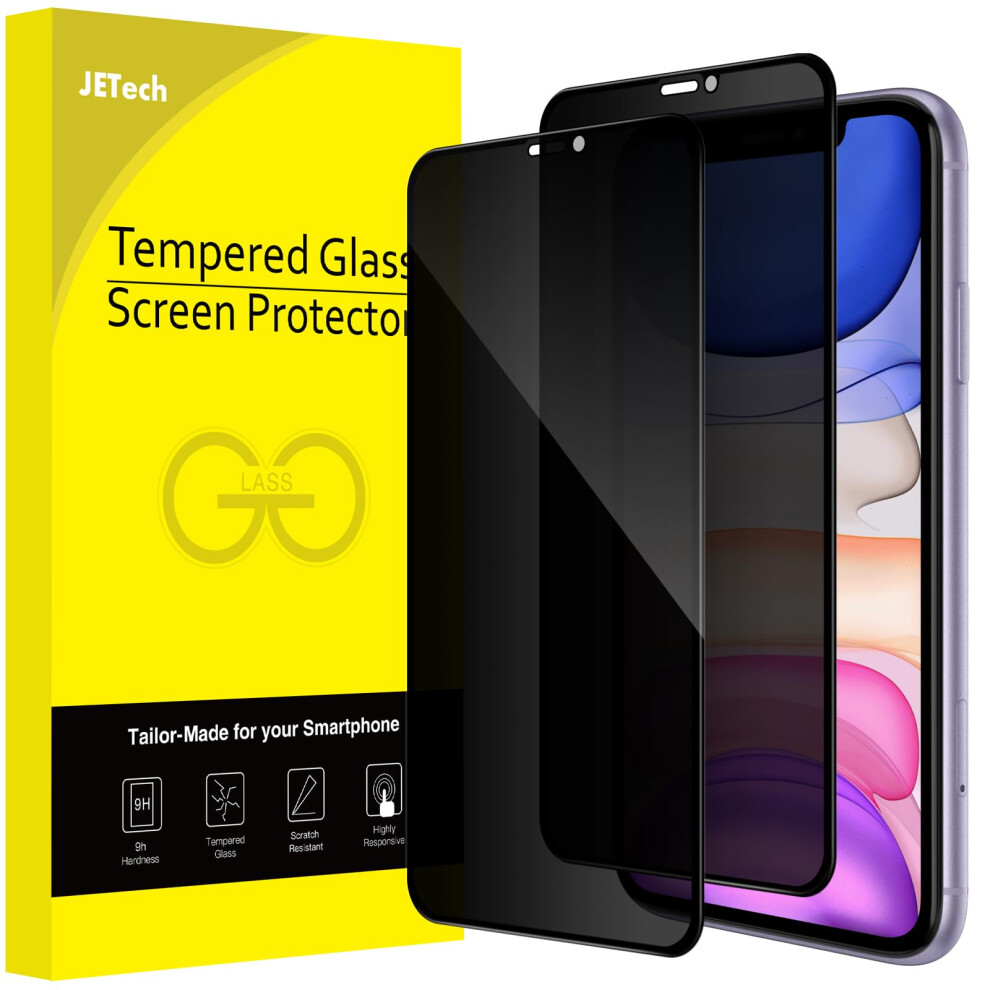 Jetech Privacy Full Coverage Screen Protector For Iphone 11/Xr 6.1-Inch, Anti-Spy Tempered Glass Film, Edge To Edge Protection Case-Friendly, 2-Pack 5051221789712