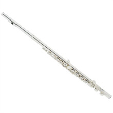 Professional Open Hole C Flute Silver Plated Cupronickel with Case and Stand for Clear Sound