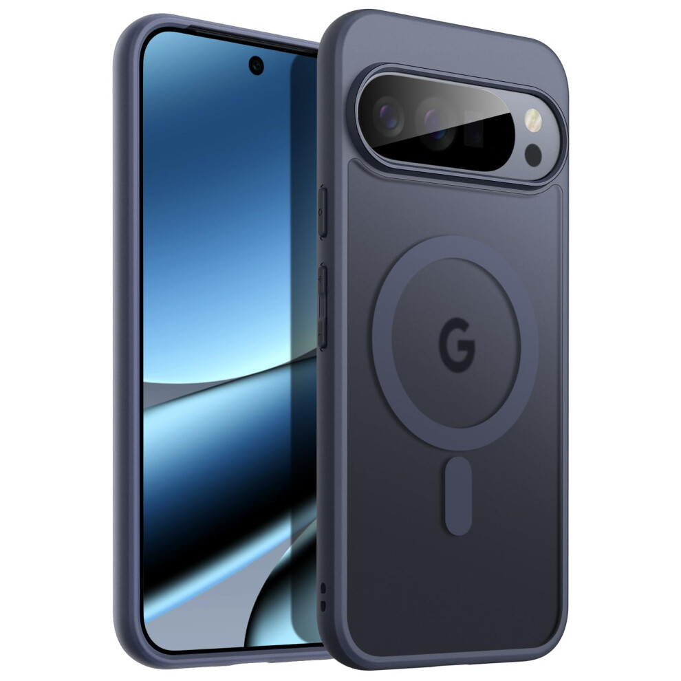 Jetech Magnetic Case For Google Pixel 10/10 Pro 2025, Compatible With Magsafe And Pixelsnap Charger, Translucent Matte Back Shockproof Phone Cover 5051222434758