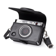 MUZIRI KINOKOO Mini EVO Protective Camera Case, PU Leather Case Compatible for Fuji Instax Mini EVO Instant Camera with Adjustable Shoulder Strap -