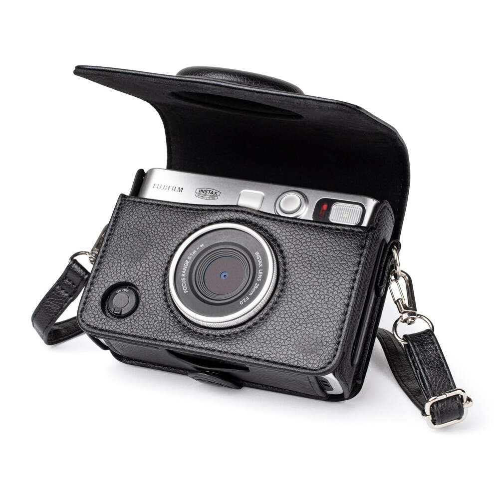 Muziri Kinokoo Mini Evo Protective Camera Case, Pu Leather Case Compatible For Fuji Instax Mini Evo Instant Camera With Adjustable Shoulder Strap - 5051222428627