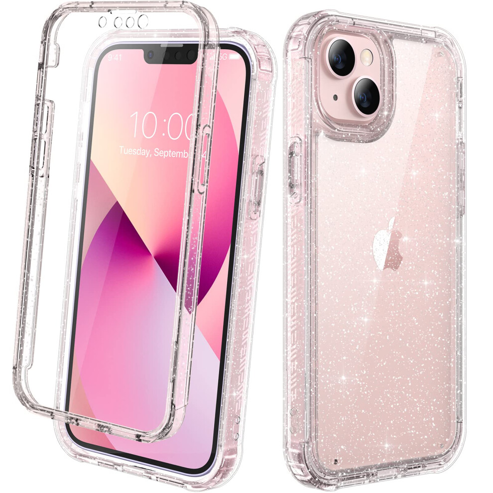 Diaclara Compatible With Iphone 13 Case, 360? Full Body With Built-In Screen Protector Shockproof Bumper Case Cover Clear-Back Designed Compatible For 5051222419021