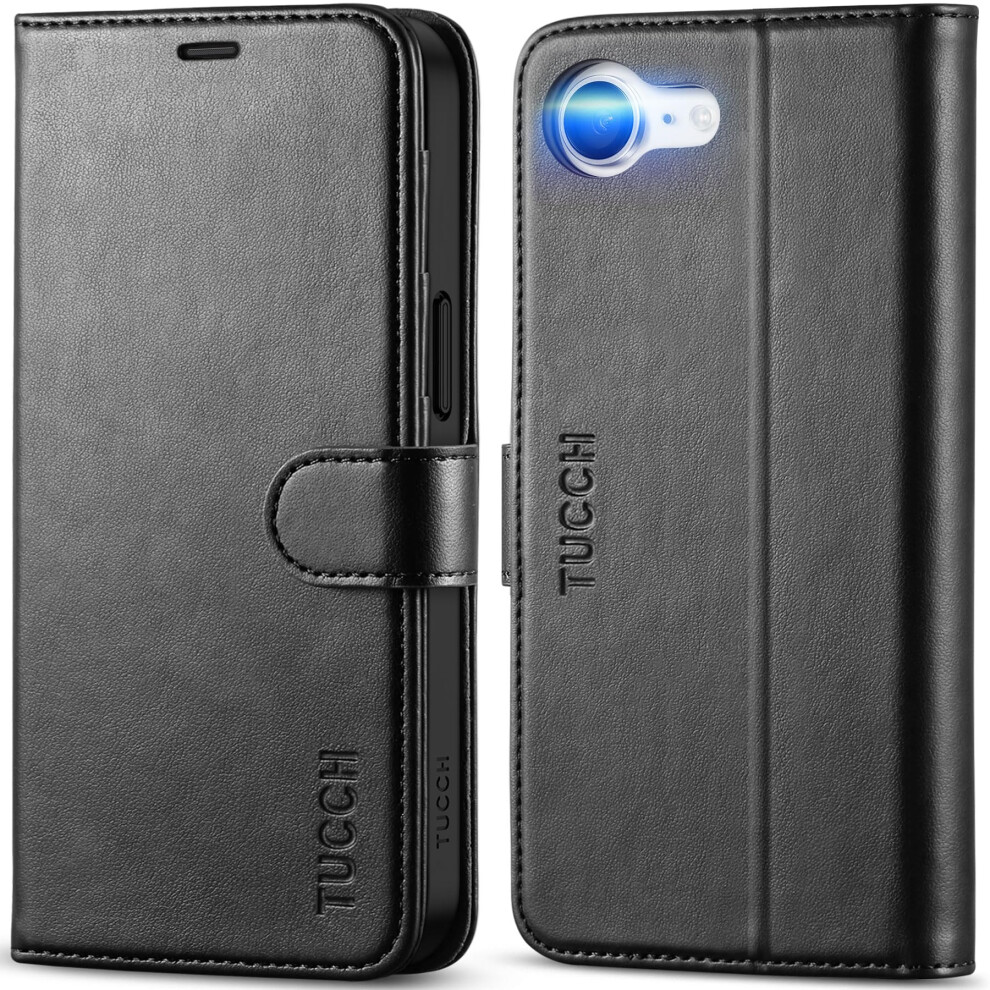 Tucch Case For Iphone 16E 2025 (6.1") 5G, Pu Leather Wallet Magnetic Protective Flip Folio Foldable Stand Cover With[Rfid Blocking] Card 5051221789279