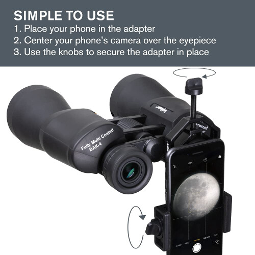 Celestron Celestron 81035 Basic Smartphone Adapter - Compatible with Telescopes, Binoculars, Spotting Scopes and Microscopes, Capture Images and Video Through 2