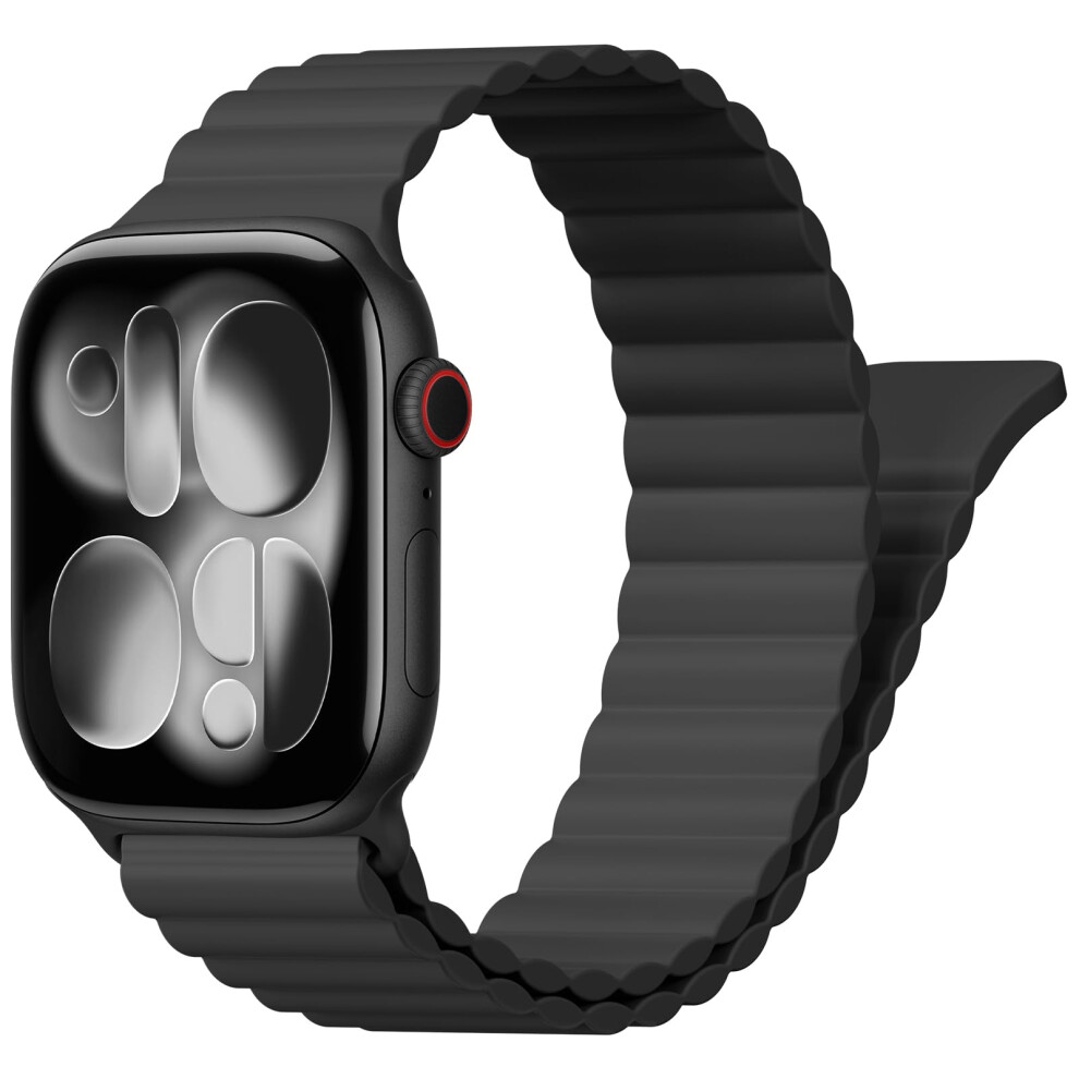 Magnetic Silicone Straps For Apple Watch Strap 40Mm 38Mm 41Mm 42Mm 44Mm 45Mm 46Mm Iwatch Strap For Women Men,Waterproof Sport Band For Apple Watch 5051221785806