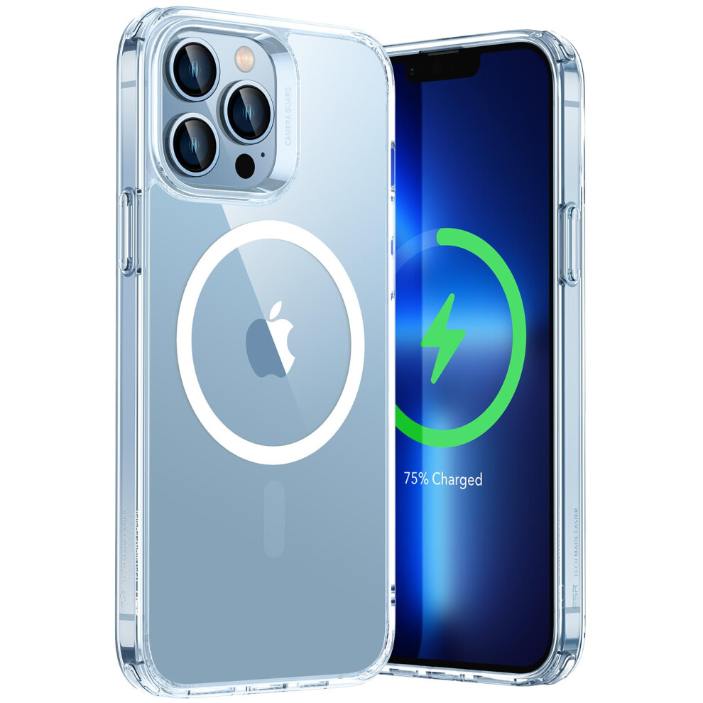 Esr For Iphone 13 Pro Max Case 6.7-Inch, Upgraded [Full Camera Protection], Compatible With Magsafe, Classic Hybrid (Halolock), Clear 5051221790817