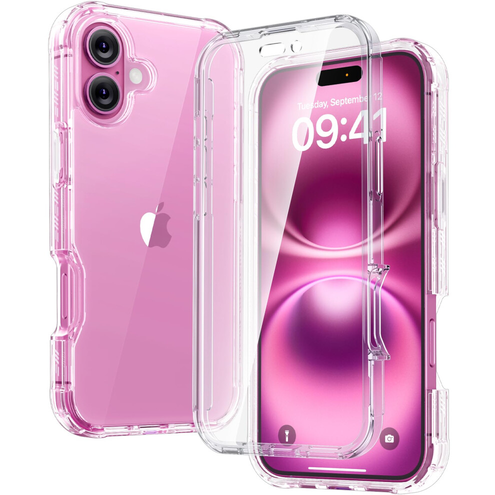 Diaclara Designed For Iphone 16 Case, Full Body Rugged Case With Built-In Touch Sensitive Anti-Scratch Screen Protector, Upgraded [Full Camera 5051222428788