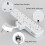 Mscien Multi Plug Extension Socket with USB, 4 Way Plug Adapter, Hanging Plug Extender with Switches for Home, Office, Multiplug Wall Socket Extension 2