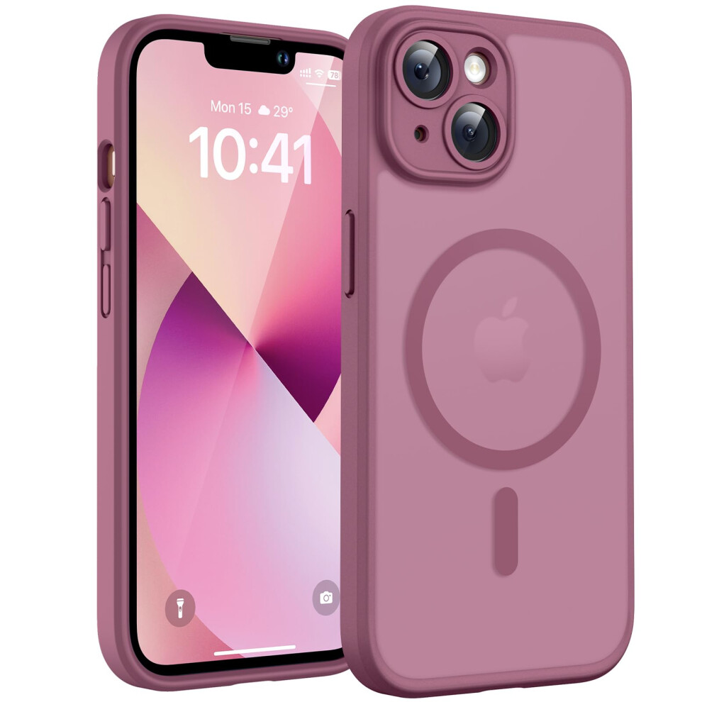 Tocol For Iphone 13 Case, Fit For Magsafe, Upgraded Full Camera Protection, 14Ft Military Grade Shockproof Magnetic Thin Slim Frosted Translucent 5051221790534