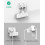 Mscien Multi Plug Extension Socket with USB, 4 Way Plug Adapter, Hanging Plug Extender with Switches for Home, Office, Multiplug Wall Socket Extension 5