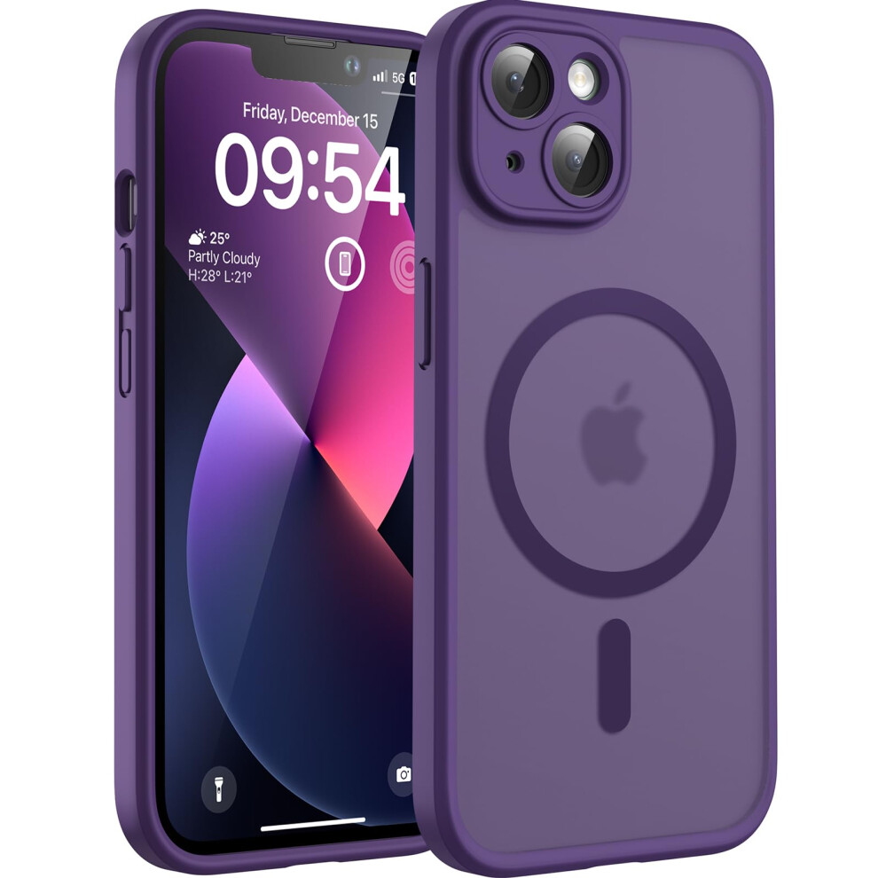 Tocol For Iphone 13 Case, Fit For Magsafe, Upgraded Full Camera Protection, 14Ft Military Grade Shockproof Magnetic Thin Slim Frosted Translucent 5051221790527