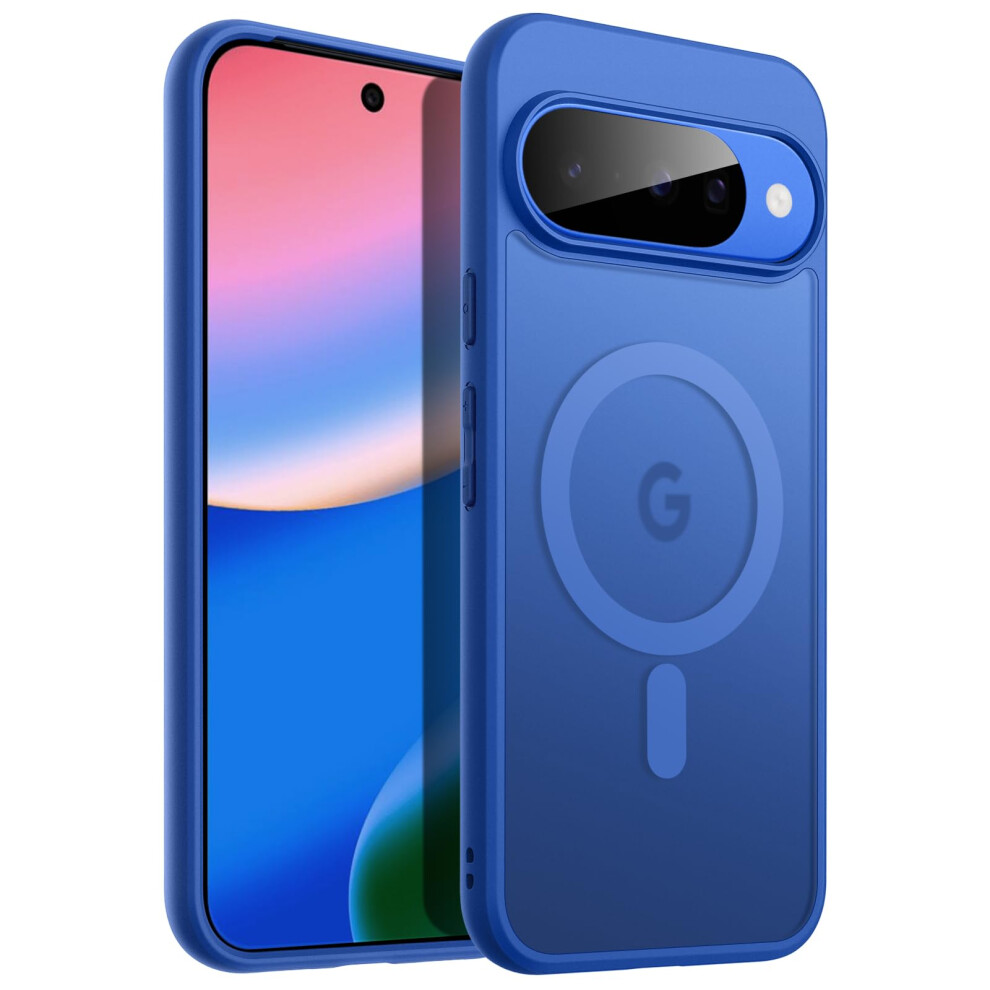 Jetech Magnetic Case For Google Pixel 10/10 Pro 2025, Compatible With Magsafe And Pixelsnap Charger, Translucent Matte Back Shockproof Phone Cover 5051222433126