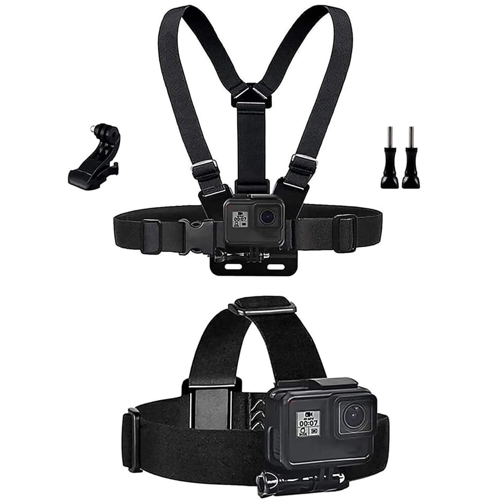 Photos - Other Photo Accessory TEKCAM Elastic Chest and Head Harness Compatible with GoPro Hero 13 12 11 10 9 8 7/ AKASO EK7000 Pro V50 Elite/DJI Osmo/WOLF