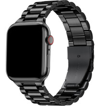 Netolo Metal Straps Compatible with Apple Watch Strap Series 9 8 7 45mm - Series 11 10 46mm, Stainless Steel Business Band for Apple Watch SE SE 2-