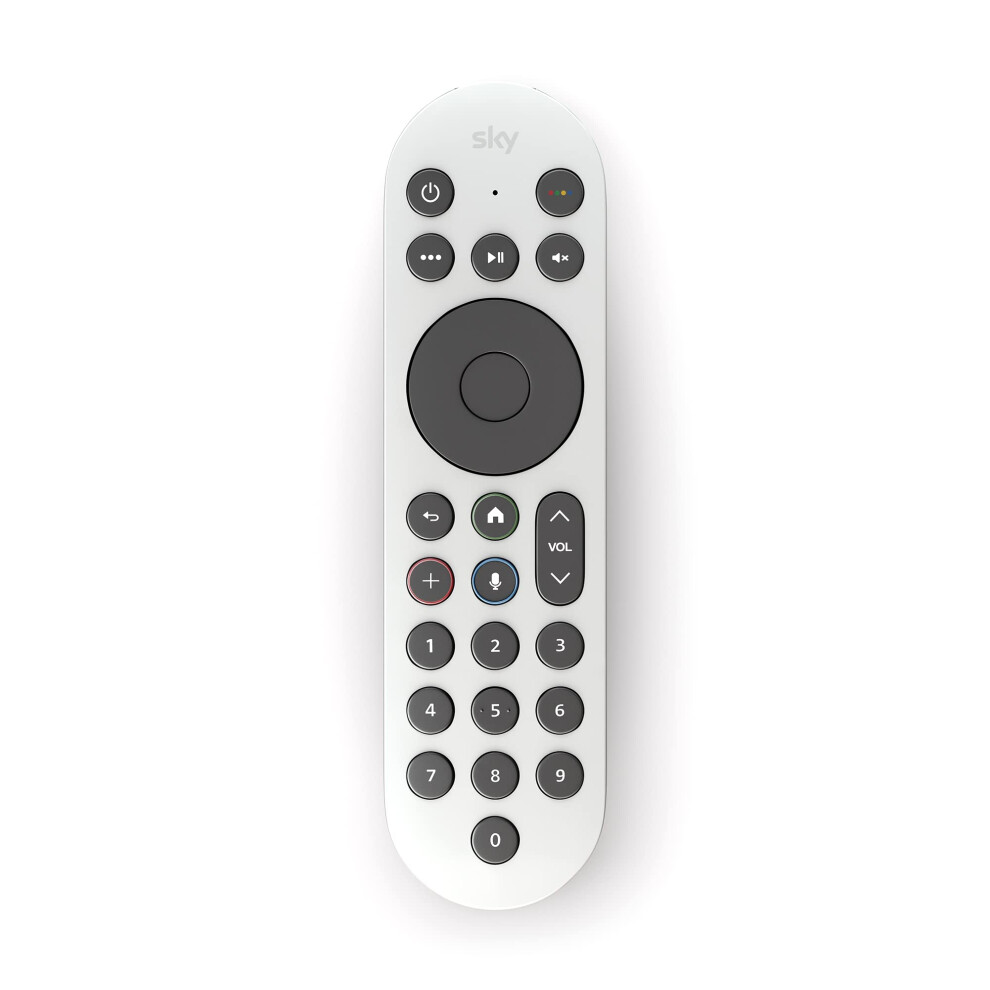 Photos - Remote control Sky Glass and Sky Stream TV Remote - Ceramic White fe500559-fe9b-42a2-9062-9a84247aa798