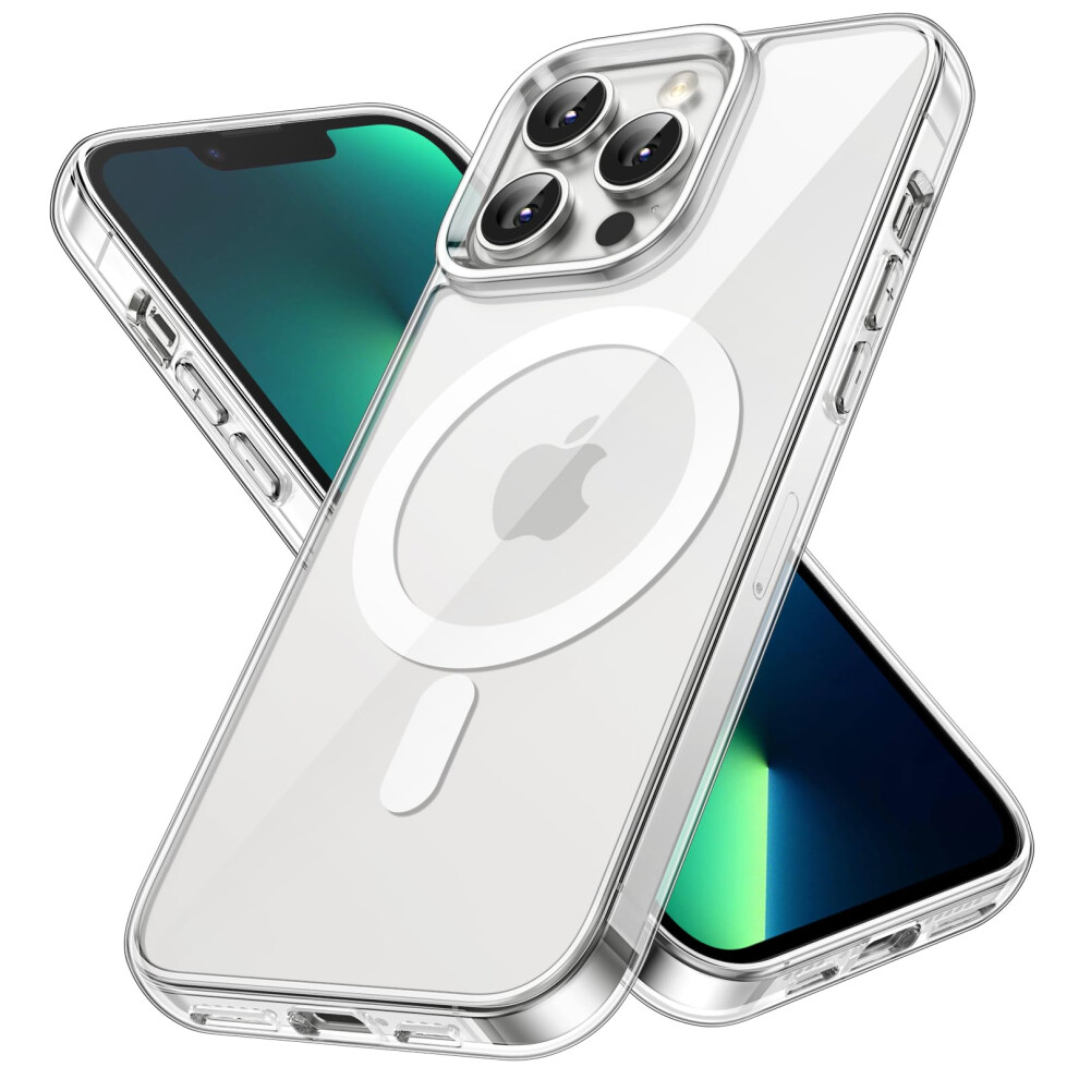 Jetech Magnetic Case For Iphone 13 Pro 6.1-Inch Compatible With Magsafe Wireless Charging, Shockproof Phone Bumper Cover, Anti-Scratch Clear Back 5051221799261