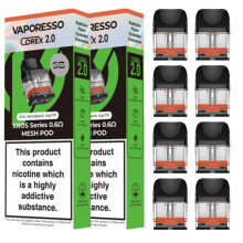 Vaporesso Xros Pods (0.6 2 x 4 Packs) - 2 x 4 Packs Available in 0.4,0.6,0.8,1.0,1.2? Compatible With Vaporesso Range Only - No Nicotine