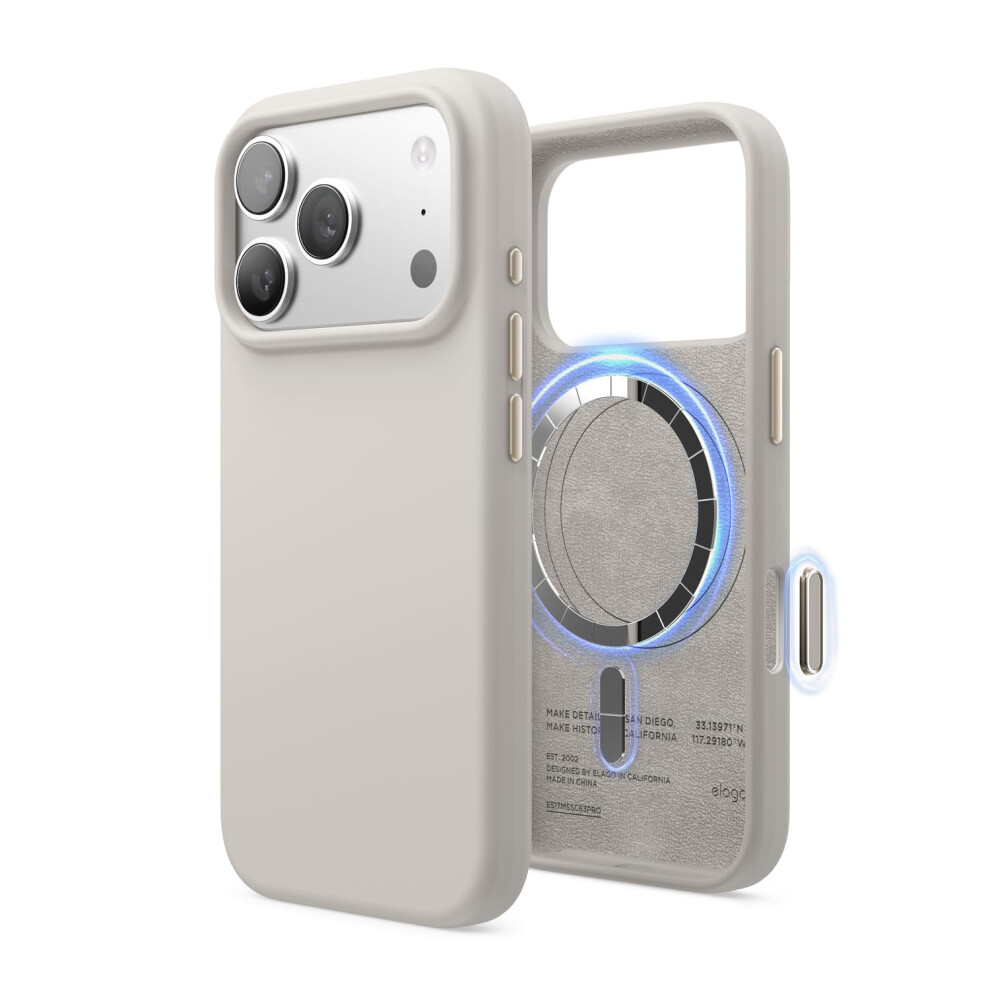 Elago Magnetic Silicone Case Compatible With Iphone 17 Pro Case 6.3? - Compatible With Magsafe, Premium Liquid Silicone Material, Protective Cover, 5051221796642