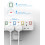 Mscien Plug Extension Socket, Multi Plug Adaptor 4 Way with Individual Switches, Adapter plug UK Turn 1 into 4, Wall Socket Plug Extender without 3