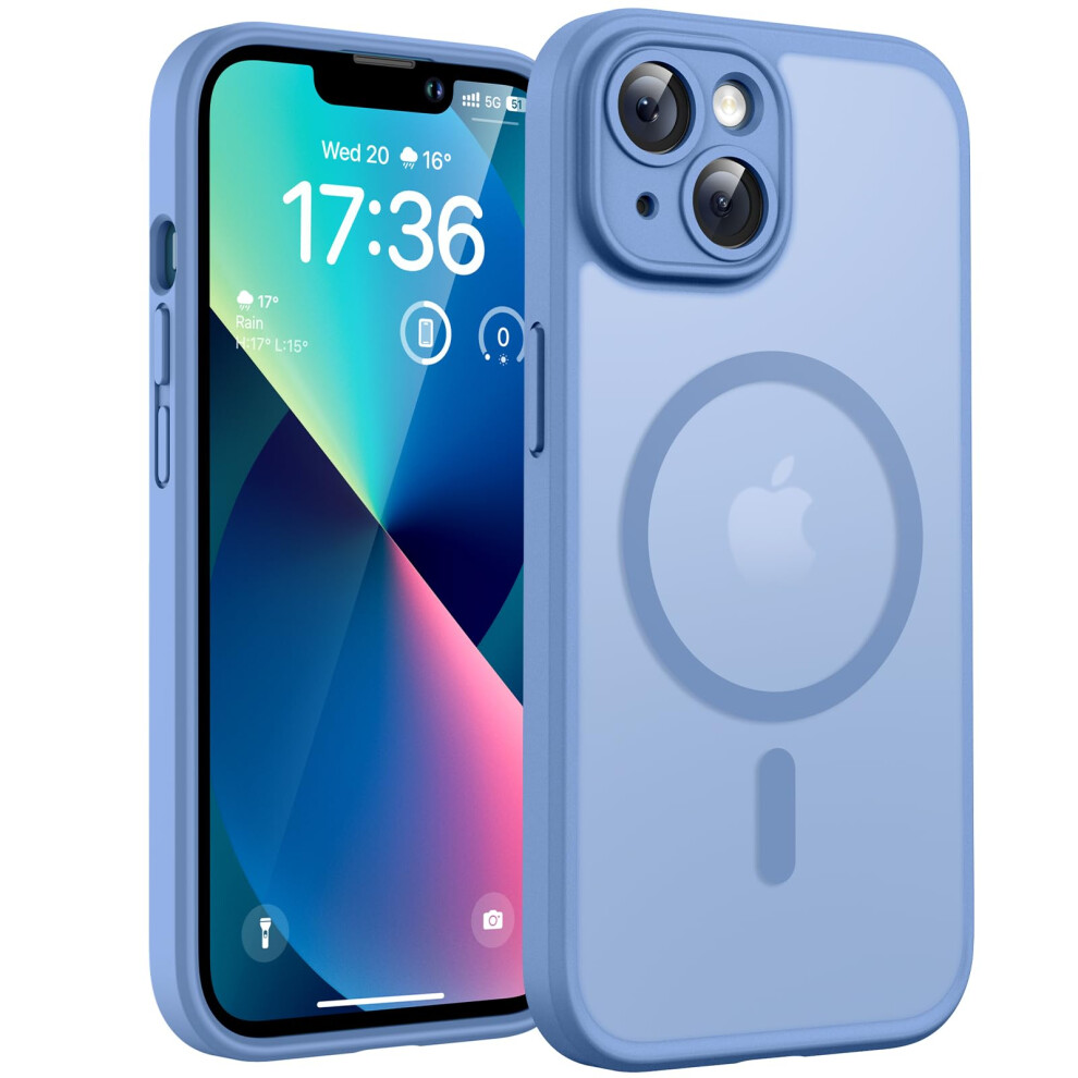 Tocol For Iphone 13 Case, Fit For Magsafe, Upgraded Full Camera Protection, 14Ft Military Grade Shockproof Magnetic Thin Slim Frosted Translucent 5051221797496
