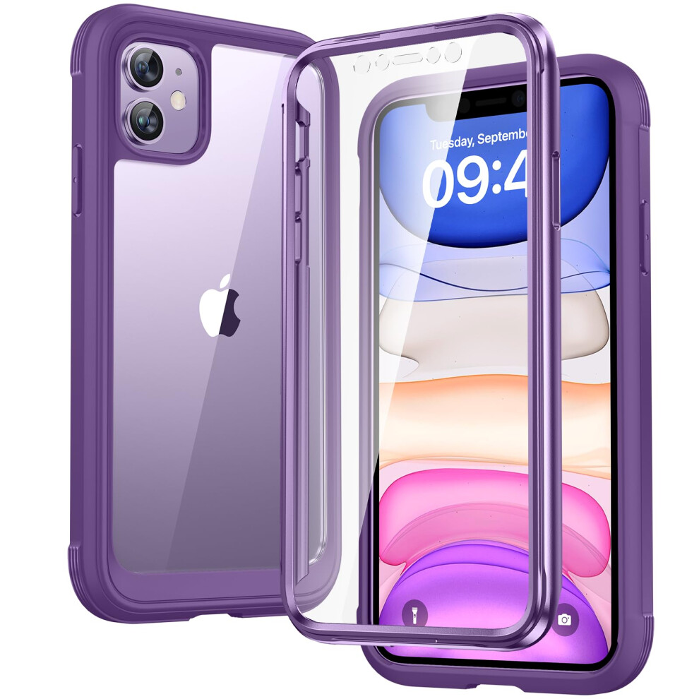 Diaclara Iphone 11 Case, 360? Full Body With Built-In Screen Protector Touch Sensitive, Shockproof Soft Tpu Bumper Phone Case Clear Designed For 5051222436516