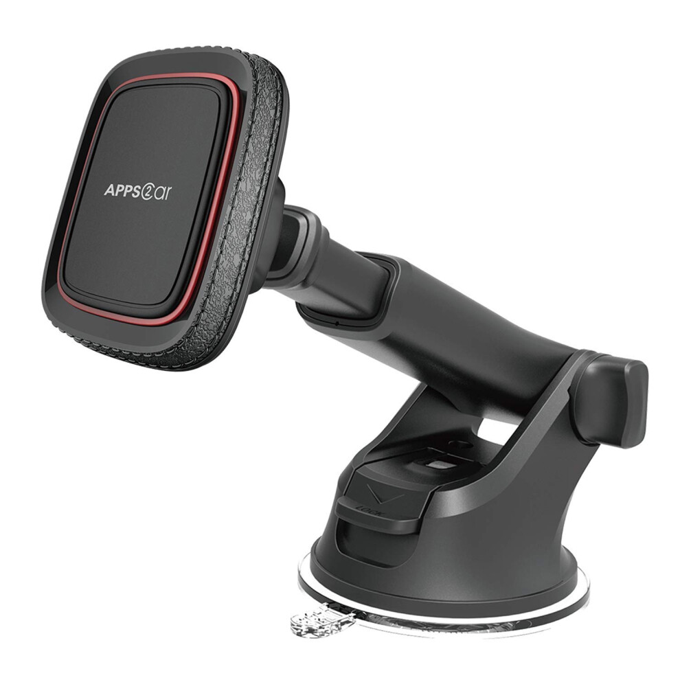 Apps2car Magnetic Phone Car Mount, Universal Dashboard Windscreen Industrial-Strength Suction Cup Car Phone Mount Holder With Adjustable Telescopic 5051222438664