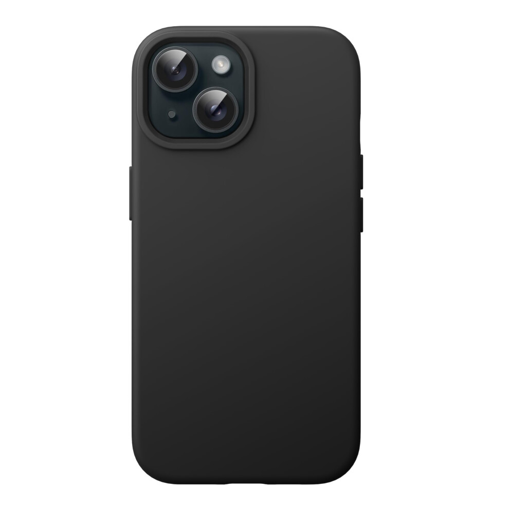 Jetech Silicone Case For Iphone 15 6.1-Inch, Silky-Soft Touch Full-Body Protective Phone Case, Shockproof Cover (Black) Black 5051221802275