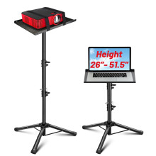 CAHAYA Projector Tripod Stand Laptop Stand Portable Projector Laptop Stand Multifunctional DJ Rack Stand with Adjustable Height for Outdoor Movies,