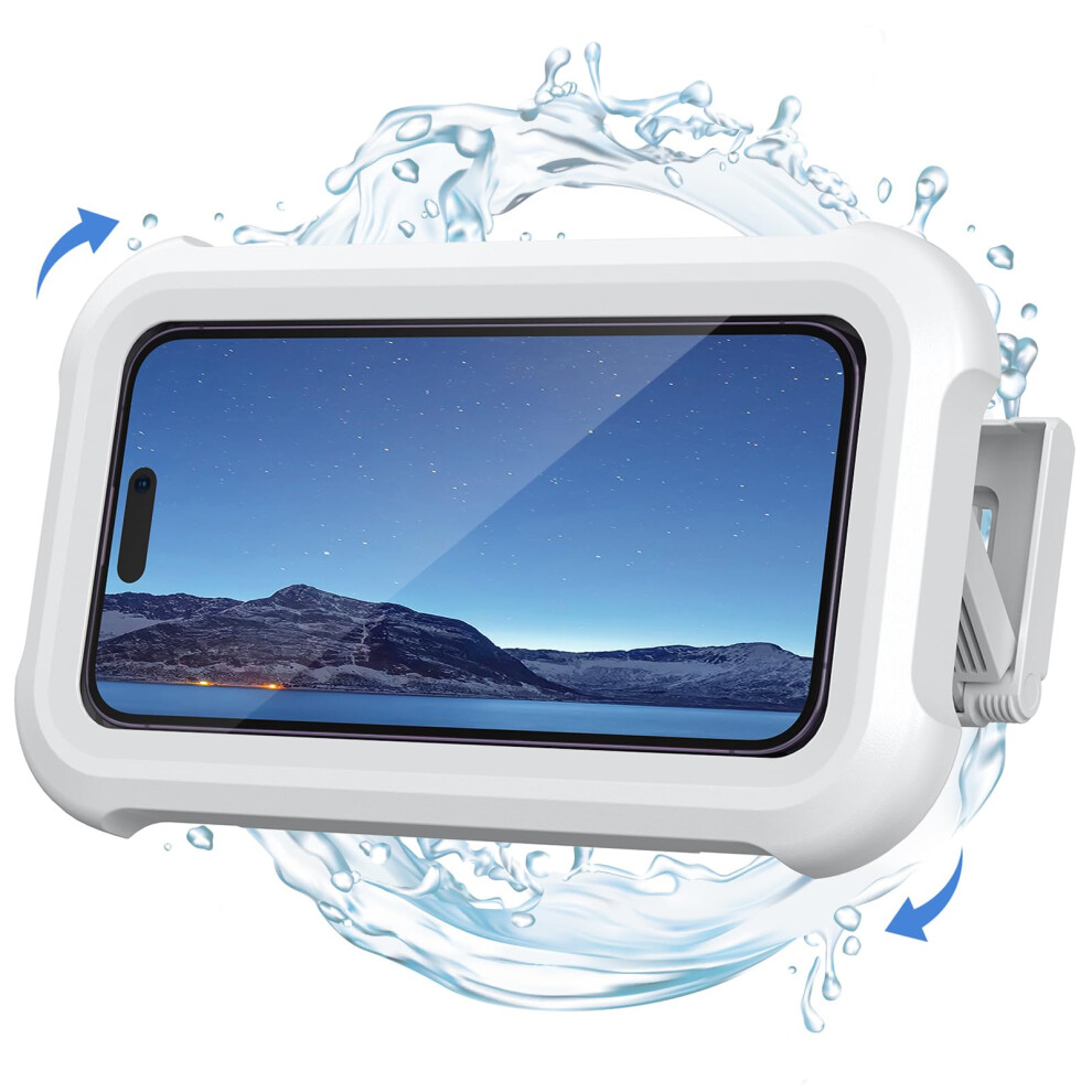 Lamicall Shower Phone Holder Waterproof - 480? Rotation Wall Mount Shower Phone Case, Anti-Fog, High Sensitive Hd Touchscreen Shower Phone Mount For 5051222435021