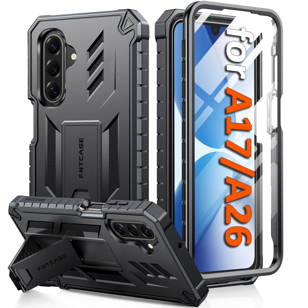 Fntcase For Samsung A17 Phone Case: For Galaxy A26 4G/5G Case Military Grade Drop Proof Protection Mobile Cover With Kickstand | Matte Textured Rugged 5051222436837