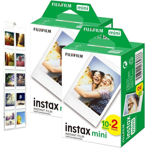 Fujifilm Instax Mini Film Bundle Pack (40 Shots) + Free Wall Album