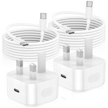 2Pack for iPhone 17 16 15 Charger, USB C to USBC Charging Cable and 20W Apple Fast Charger Plug for iPhone 17 Air/16 Pro/16 Pro Max/16e/15 Pro/15