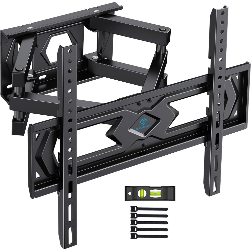 Perlesmith Tv Wall Bracket, Swivel Tilt Wall Mount For 26-70 Inch Flat & Curved Tvs Up To 45Kg, Max. Vesa 400X400mm 5051221809755