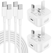 iPhone 17 16 15 Fast Charger, 20W USB C Charger Fast Charging Plug and 2M Type C to C Cable Lead for Apple iPhone 17 Pro Max/17 Air/16 Pro Max/16/15
