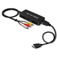 VIXLW AV to HDMI Converter, RCA to HDMI Adapter, 720P/1080P RCA Composite CVBS Adapter Support PAL/NTSC for PC, Laptop, TV, WII, Xbox, PS2, PS3, STB,