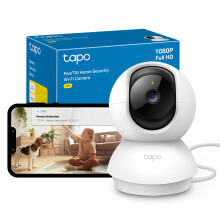 Tapo TC70 Pan/Tilt Indoor Camera House Security Camera, Dog Camera, No Monthly Fee, AI Detection, WiFi Camera, Baby Camera Monitor, 1080p Full HD,