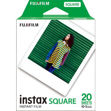 INSTAX SQUARE ISO 800 film with white border, 2 X 10 shot pack