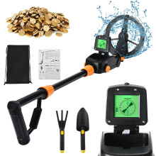 Metal Detector Kids, Waterproof with LCD Display and Buzzer, Adjustable High Sensitivity Lightweight Kids Metal Detector for Beginners to Treasure