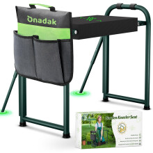 Onadak Premium Heavy Duty Garden Kneeler Seat - 4.5kg Reinforced Support Frame, Foldable Design with Storage Bag & Gift Box - Ideal Gardening Gift