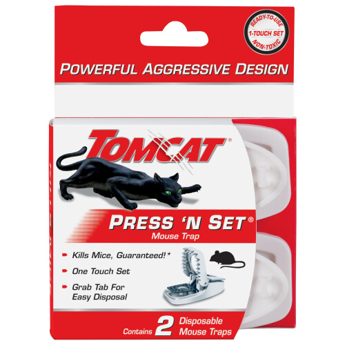 Tomcat Press 'N Set Mouse Trap, 2-Pack