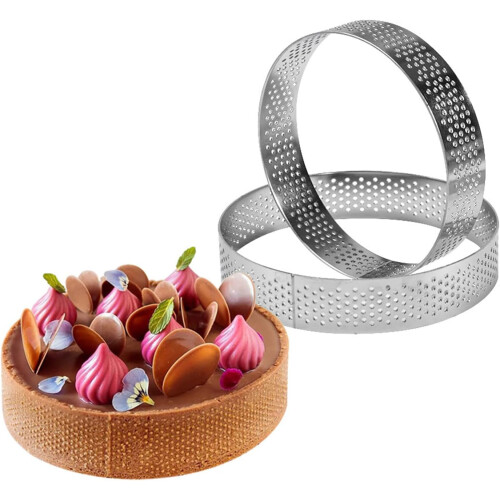 French Perforated Fruit Pie Cake Pan for Even Baking and Easy Clean 2
