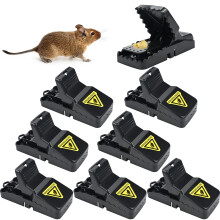 Mouse Trap, Set of 8 Professional Mouse Trap, Impact Trap, Rat Trap, Efficient and Reusable Mouse Trap Professional Mouse Traps in Kitchen, Home and