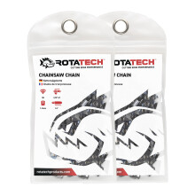 2 X 14 35 cm Rotatech Chainsaw Chains. 3/8" LP Pitch, .050" Gauge, 50 DL Drive Links. Compatible with Stihl 018 MS180 MS181 020 021 023 MS200T MS211