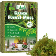 Halatool 170g Premium Sphagnum Moss for Plants - Ideal Orchid Potting Mix, Moisture-Retaining Moss for Indoor/Outdoor Potted Plants, Natural Forest