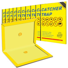 Sticky Pad Traps - 10 Pack Pest Sticky Boards Extra Strong Multi-Use Boards Sticky Catcher Effective for Home Household Outdoor Indoor Garage Garden