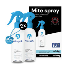 Allergoff Dust Mite Spray 100% Non-Toxic - Most Effective Mite Spray for Mattresses & Upholstery - Suitable for Households with Children & Pets -