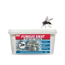 ENTOEND Fungus Gnat Plant Pot Topper, 1KG Strong Reusable Tub - Eco Friendly Houseplant Soil Barrier Bits for Gnats & Black Flies | Diatomaceous Earth
