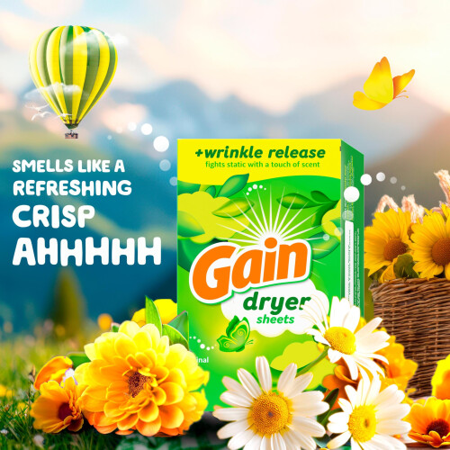 Gain Original Scent Tumble Dryer Sheets 240 2