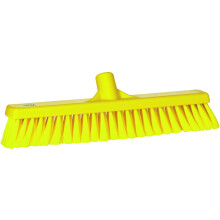 Vikan 31796 Fine Sweep Floor Broom Head, Polypropylene Block, 16-1/2" Polyester Bristle, Yellow