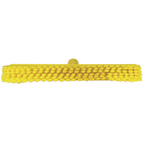 Vikan 31796 Fine Sweep Floor Broom Head, Polypropylene Block, 16-1/2" Polyester Bristle, Yellow 1